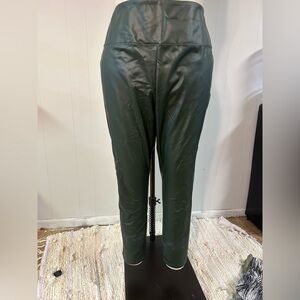 a new day faux leather Dark Green Pants